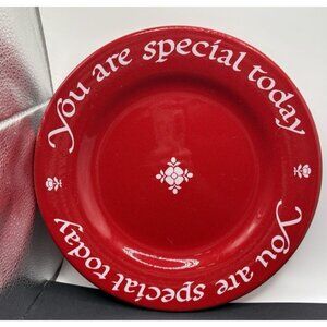The Original Red Plate Co You Are Special Today 10.5” Made in W. Germany 1979